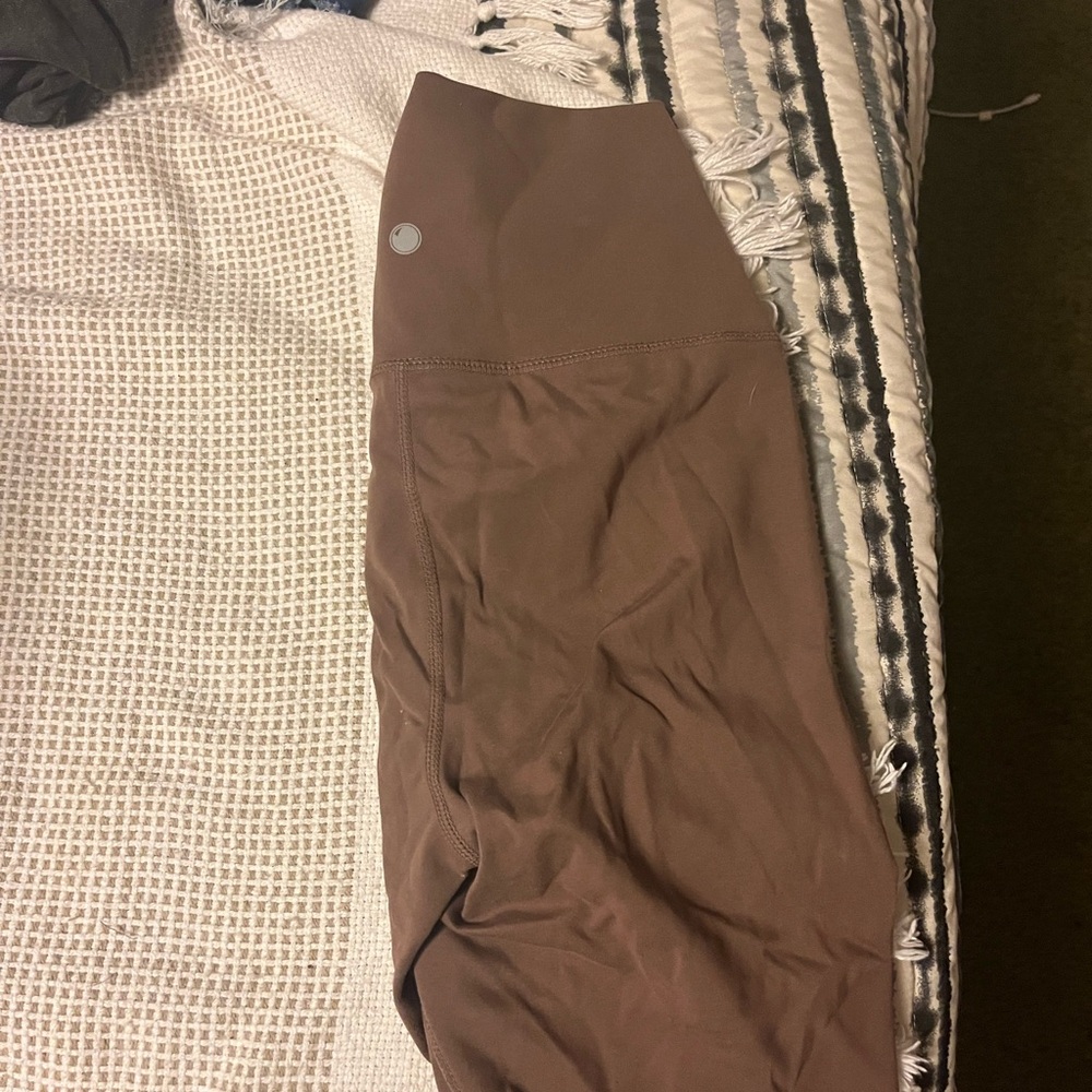 Brown High-Waisted Leggings